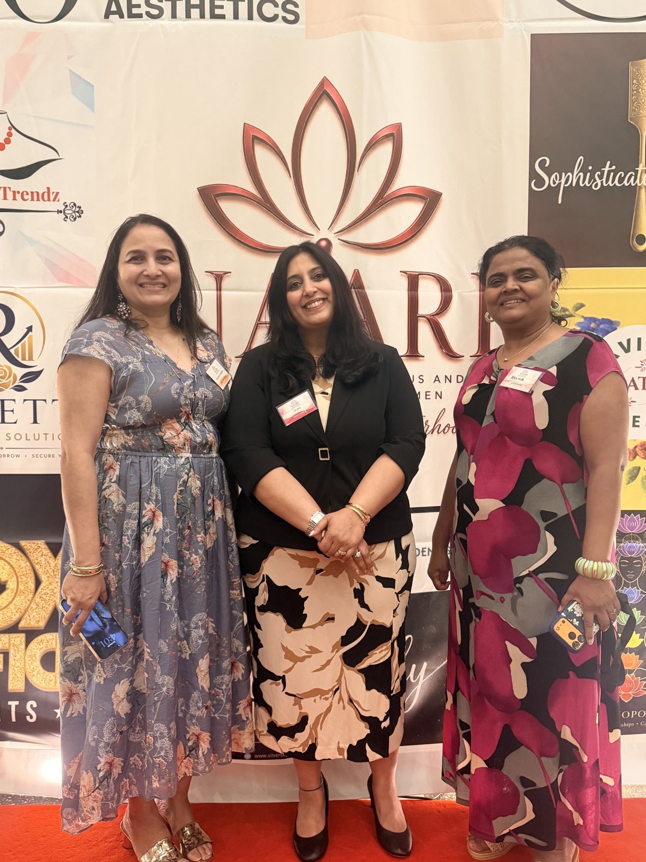 Three members at NAARI women's networking in Phoenix, AZ