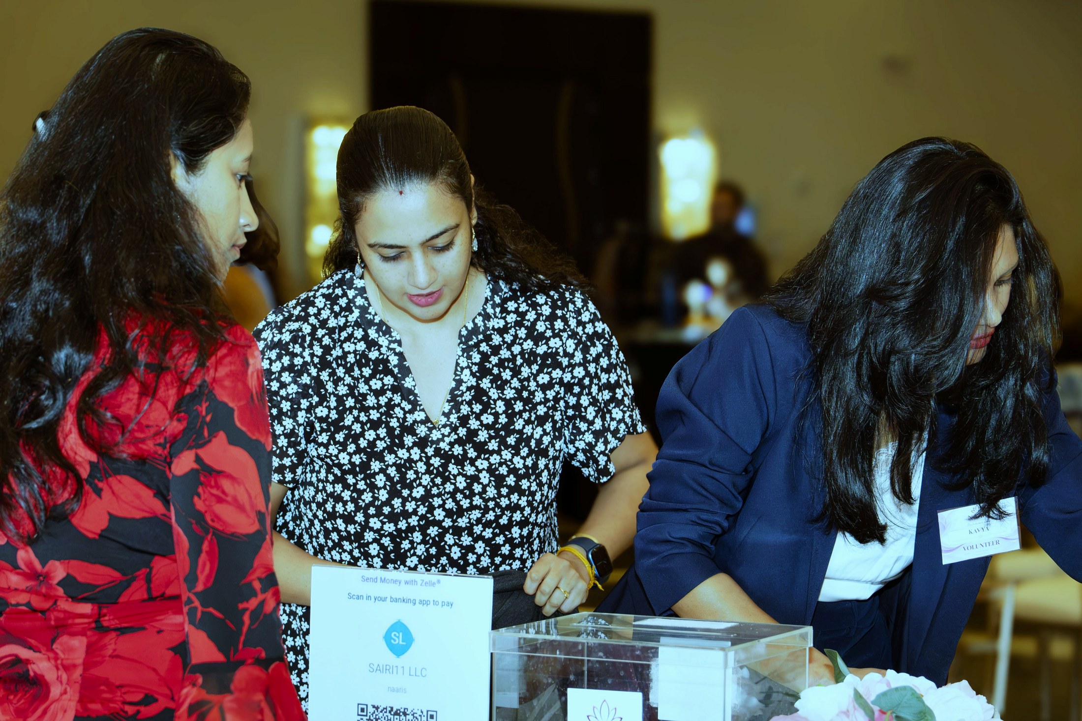 NAARI volunteers at Rise & Connect, an Indian women's event in Phoenix